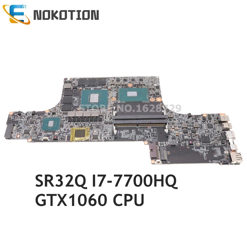 NOKOTION За MSI GS73VR GS63VR WS63 WS63VR дънна платка на лаптоп SR32Q I7-7700HQ процесор GTX1060 MS 16K21 MS-16K21 MS-16K2