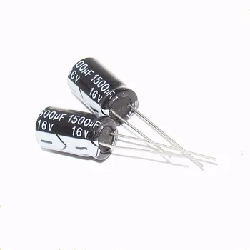 В електролитни кондензатори 1500 Uf16V обем 10*17 mm, включване (10 бр) С високо качество