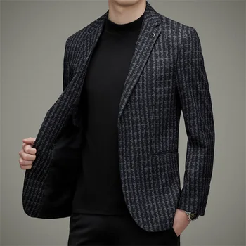 Мъжки костюм, модерен всекидневен костюм, пролет и есен, нов корейски стил, бизнес, оборудвана, модерно същества мъжко палто в западен стил
