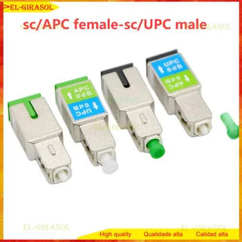 Оптичен конектор SC/APC Жена-SC/UPC мъжки оптичен адаптер фланцевая прикачване на Специална търговия на едро, 1 бр.