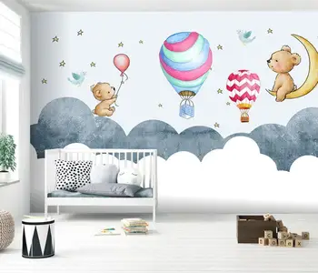 beibehang потребителски тапети papel de parede с анимационни пандой, стенописи, тапети за декориране на детската стая, на дивана, на фона на 3D стенни хартия, живопис