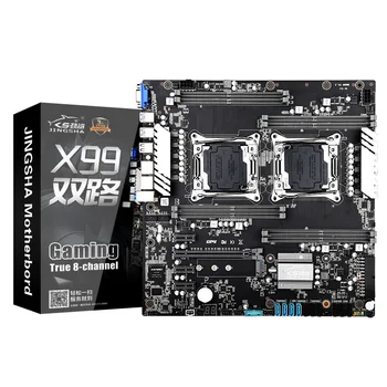 Дънна платка X99 С Двойно Процессорным Слот За графична карта LGA 2011 V3 V4 PCIE X16 Оперативна Памет DDR4*8 PCI-E M. 2 дънна Платка за Майнинга NVME ATX