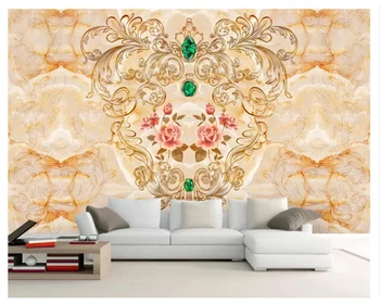 beibehang papel de parede Дебелите тапети с мрамор, отпечатан в европейски стил телевизор пода в спалнята на зенитен фон papel de parede