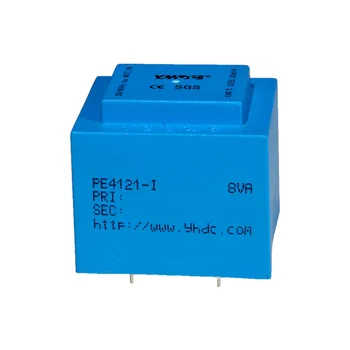 PE4121-I Мощност 8ВА, на входа 110, Изход 6, 50-60 Hz, вакуум изолиращ трансформатор за заваряване на печатни платки, затворено в обвивка эпоксидную