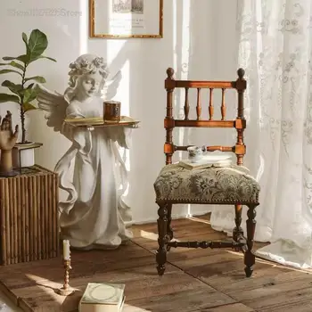 Скандинавските дизайнерски трапезни столове Модерна Дървена италианско мобилно стол за почивка Кожени Мебели за хола Silla Comedor Мебели за дома YYY45XP