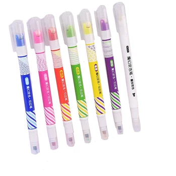7 бр. двухголовочный флуоресцентен маркер с 7 различни цветове маркери за направата на картички