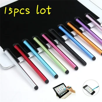 15 бр./лот, капацитивен чувствителен на допир екран, моливи за сензорен екран за iPad Mini Air и аксесоари за мобилни телефони (случаен цвят)
