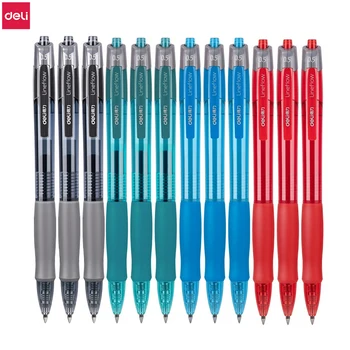 Гел химикалка с шариковыми топки, 0,5 mm, синя, черна, червена, бензиностанция, гумена дръжка за гладко писане