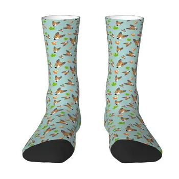 Сладки чорапи с английски бультерьером за мъже и жени, топли спортни чорапи с 3D принтом кученце, кучета, футбол