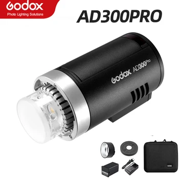 Godox 300Ws TTL 2,4 G 1/8000 HSS AD300Pro Външна Светкавица с акумулаторна Батерия за Canon, Nikon, Sony, Fuji Olympus, Pentax