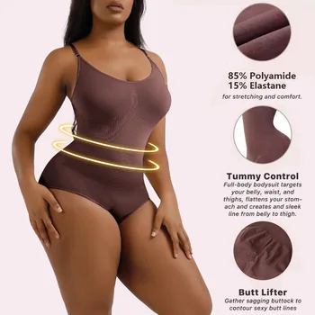 Дебела Жена едно Парче Корсет Голям Размер Shapewea 2023, Бельо с Отворена Талия и Корем, Безпроблемна Свързана Модел на Бельо за Тяло