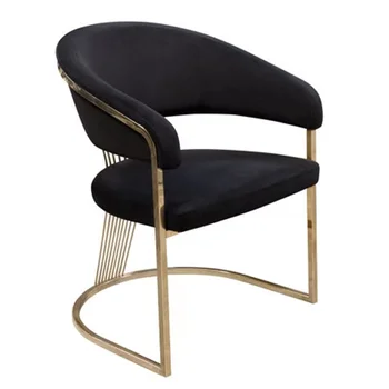 Трапезария стол в скандинавски стил от неръждаема стомана, трапезни столове за битови удобства, ресторанная мебели, удобна мека възглавница с облегалка, стол