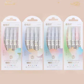 5 цвята/кутия, комплект кавайных орел маркери, флуоресцентни химикалки цвят на Тестени изделия, японски сладки канцеларски маркери в стил манга