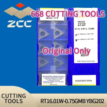 ZCCCT Резьбовая поставяне с ЦПУ RT16.01W-0.75 GMB YBG202 YBG205 Режещи инструменти от силициев карбид Фрезоване поставяне