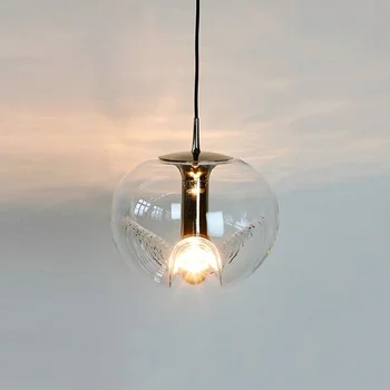 цветните висящи лампи за таван висящи лампи промишлен стъкло притежателя на железен кабел декоративен окачен светлинна лампа на тавана