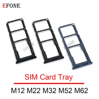 За Samsung Galaxy M12 M22 M32 M52 5G Притежателя на Тавата за Sim-карти на Притежателя на Слота за Тавата за SIM-карти Жак Адаптер за Резервни Части
