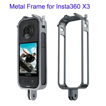 Метална Рамка за Insta360 X3 Защитен Разширителния Рамка Калъф за Фотоапарат Insta360 One X 3 Аксесоари