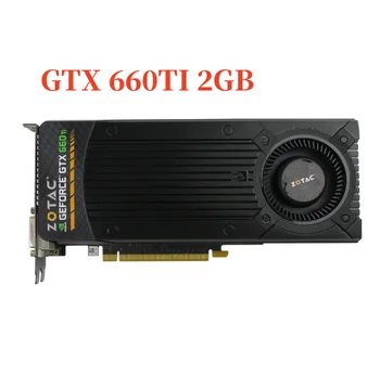ZOTAC GTX 660 Ti 2gb видео карта GeForce GPU 192 Bit GDDR5 графична Карта на NVIDIA Карта, Hdmi, Dvi ДП се Използва