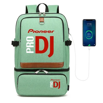 Раници Pioneer Pro Dj, чанти за лаптоп, чанти отделение, USB порт, водоустойчива чанта-хладилник, училищна чанта за пикник за обяд