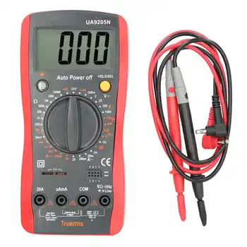 Електромер UA9205N LCD Дигитален Мултицет AC Волтметър DC Измерване Капацитет на Ток Съпротива Цифров Ваттметр