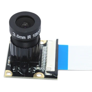 Модул камера 1080P 5 милиона пиксела 1,8 Бленда 75 ° Широкоъгълен чип OV5647 за Raspberry Pi 2/4/3Б +