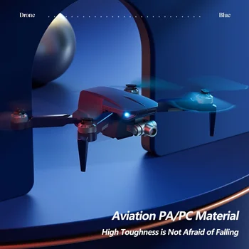 Двойна GPS-безпилотен самолет с камера ESC HD, Двойна led светлини, обновен самостабилизирующийся кардан подвес с ниска консумация на енергия, две батерии, 5G HD