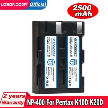 2500 ма NP-400 NP400 D-LI50 DLI50 Батерия за Pentax K10D K20D, Konica Minolta DiMAGE A1, A2, Dynax 5D, 7D, Maxxum 5D, 7D