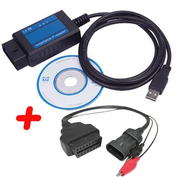 Професионален скенер Fiat OBD/ OBD2 за Fiat F-Super интерфейс USB инструмент за сканиране за Fiat/Alfa Romeo/Lancia с 3 контакти