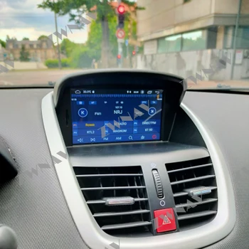 Авто централен 2 Din мултимедиен Android-екран за Peugeot 207 2008-2014, автомобилното радио с стереоприемником Bluetooth, CD-плеър