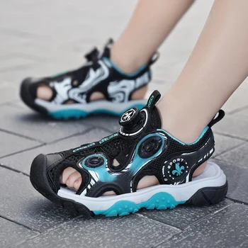 2023 Модни нескользящие летни спортни сандали за момчета с EVA-подметка за момчета, детски плажни удобни сандали, обувки