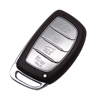 4 Бутона Smart Car Key Flip Shell Fob Case Аксесоари Празен За Hyundai Tucson 2016-2020 Без Притежателя на Батерията 5 бр./лот