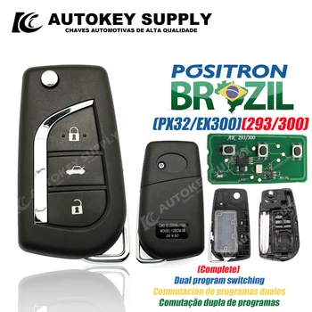 Positron Flex За Toyota Дистанционно Автомобилен Ключ С Логото на Висококачествена Аларма, Двойно Програма PX32 EX300 293 330 360 Автоматично снабдяване на Ключове
