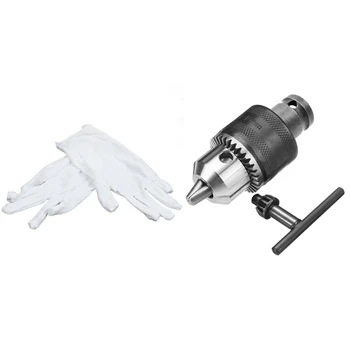 Бели антистатични защитни ръкавици за работниците и служителите в дома с капацитет 1,5-10 мм, сондажни патронник, гаечен ключ, конвертор