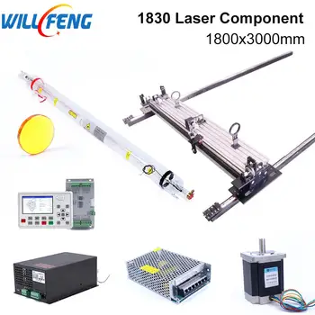 Will Фън 1800x3000 мм, 130 W, линейна употреба, Лазерни и Механични Комплект, Компонент RD6445, направи си САМ, CNC1830, Co2, Машина за лазерно рязане