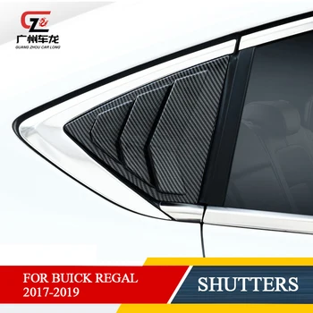 Лъскаво Черен ABS Пластмаса Задното Стъкло на Колата на Триъгълна Лента Декоративна Капачка Спортен Затвор Стикер За Buick Regal GS 2017-2021 Стил