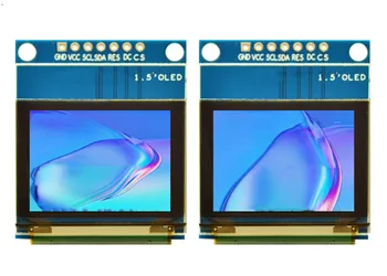 IPS 1,27-инчов 7PIN SPI Пълноцветен OLED дисплей Модул SSD1351 Drive IC 128 (RGB) * 96 Паралелен интерфейс