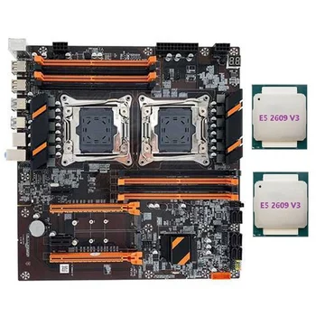 Дънна платка с двоен процесор X99 Поддържа процесор LGA2011-3, Поддържа памет DDR4 ECC, базирана на дънна платка + процесор 2XE5 2609 V3
