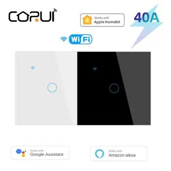 CORUI Homekit Умен WIFI Ключ бойлер Бойлер с таймер 40A Домашна автоматизация Поддръжка на гласово управление Siri Алекса Google Home