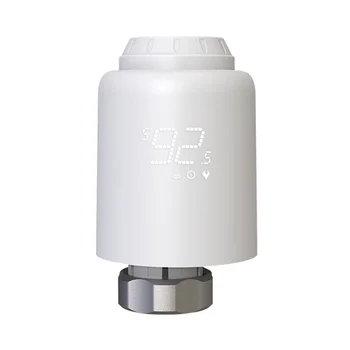 Термостатичен радиаторный клапан на Hristo ZigBee SmartLife Безжично дистанционно управление на температурата на загряване на Гласово Управление
