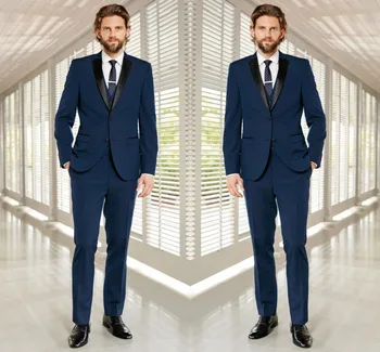 Модерен мъжки комплект от 3 теми (яке, панталон, жилетка и вратовръзка) Ново записване, 2 копчета от неравности на лацканах, най-новото палто, панталони, висококачествени мъжки костюм