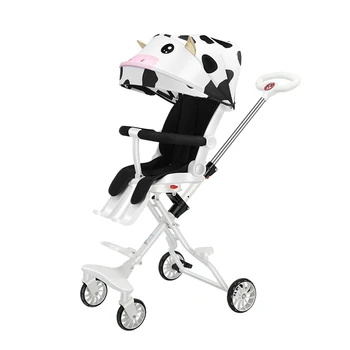 Инструмент за разходки с детето, бебешка количка, детска лека откидывающаяся сгъваема количка