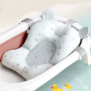 Помощ в банята Удобна детска нескользящая възглавница за вана, Сладък cartoony Преносим детски душ, подкрепа на гърба, Свободни ръце, бебешки ванички