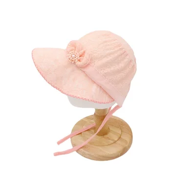 0-18 Месеца, шапчица за новородено, шапка за малки момичета, капор принцеса свързани с лък, шапки за бебета, детска солнцезащитная шапка, летни шапки за бебета