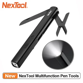 NexTool Мултифункционални Ръчни Инструменти N1 3 в 1, Преносим Фенерче Ножица, Нож USB Акумулаторни Водоустойчив Инструменти За нощуване На открито