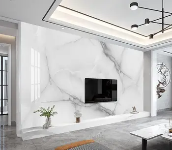 beibehang изработени по поръчка стенни рисувани от бял мрамор в стил джаз, съвременна спалня, хол, TV-фон, фотообои за стенни покрития