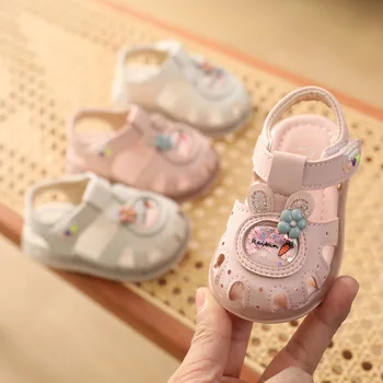 сандали New Baby Обувки Soft Sole Anti Slip Sandals for Girls Summer Бебе Walking Shoe обувки за момичета, Детски Обувки Sandalias