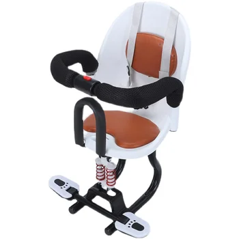 Сигурно детско столче за велосипед Переноска за кърмачета на Предната Седалка, въздушната Възглавница за седалката с гръб Краката на педалите на Велосипед Пейка за новородени Лесна инсталация
