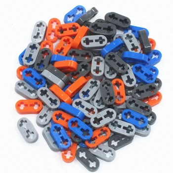 Градивните елементи на MOC Технически подробности 100шт различни цветове ТЕХНИЧЕСКИ лост 2 м съвместими с Lego 41677 за детски играчки за момчета