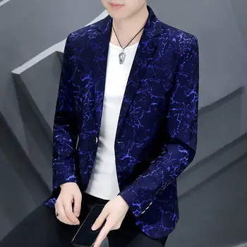 2023 Ежедневни блейзери в корейски стил, приталенное тенденция бизнес палто, висококачествен дизайн, Модерен костюм-бестселър за мъже X62