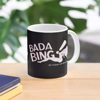 Bada Bing - стандартна кафеена чаша с логото и адреса, термокружка за носене на ръка, чаша за чай, комплекти от чаши кафе